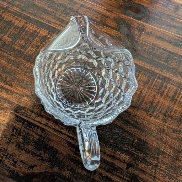 Vintage "American Clear" Cubist Pitcher by Fostoria 7" Tall - Picture 2 of 5